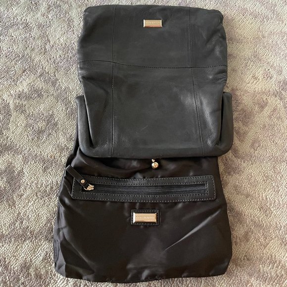 Coccinelle Black Leather Envelope Pouch - Picture 9 of 10